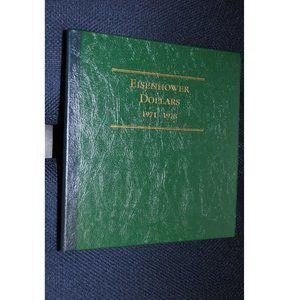 Eisenhower Dollars 1971-1978 Coin Collection Whitman Classic book hardcover